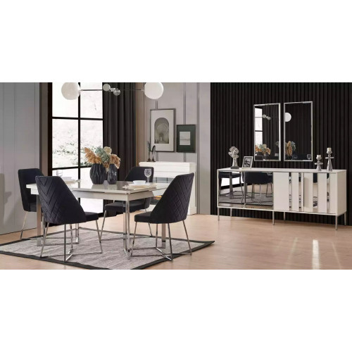 Komplett Set Esstisch 4x Stühle Esszimmer Set Ess Gruppe Holz Tisch 7tlg von Xl Moebel