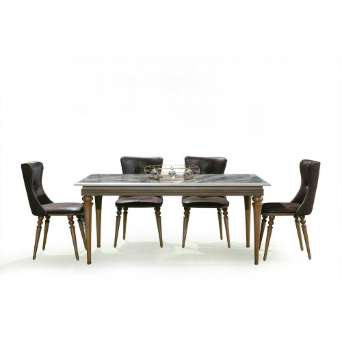 Komplett Set Esstisch 4x Stühle Esszimmer Set Ess Holz Tisch Tische 4tlg Komplett Set Esstisch 4x Stühle Esszimmer Set Ess Holz Tisch Tische 4tlg von Xl Moebel