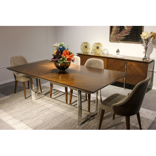 Komplett Set Esstisch Luxus Esszimmer Design Möbel Sideboard 4x Stühle von Xl Moebel