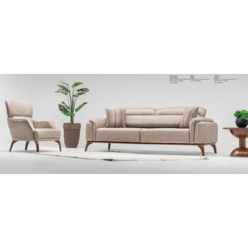 Komplette Beige Kunstleder Sofas Designer Leder Dreisitzer Einzel Sessel Komplette Beige Kunstleder Sofas Designer Leder Dreisitzer Einzel Sessel von Xl Moebel