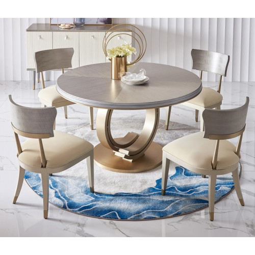 Komplette Esszimmer Garnitur Runder Tisch + 4x Lehnstuhl Stühle Komplette Esszimmer Garnitur Runder Tisch + 4x Lehnstuhl Stühle von Xl Moebel