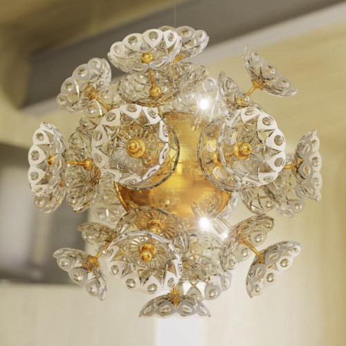 Kronleuchter Elite Bohemia Flower Deckenlampe Deckenleuchte Designer Lampe luxus von Xl Moebel