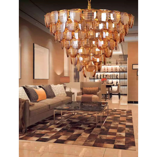 Kronleuchter Klassiker Lampe Wohnzimmer goldfarbene Kristall Deckenleuchte Kronleuchter Klassiker Lampe Wohnzimmer goldfarbene Kristall Deckenleuchte von Xl Moebel