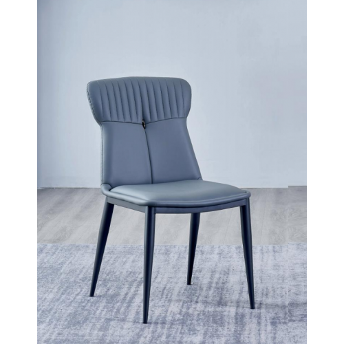Kunstleder Sitzer Designer Esszimmer Blauer Stuhl Polsterstühle 1-Sitzer Kunstleder Sitzer Designer Esszimmer Blauer Stuhl Polsterstühle 1-Sitzer von Xl Moebel