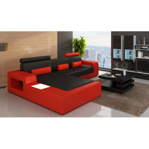 LEDER SOFA GARNITUR ECKSOFA mit USB ECKCOUCH GARNITUR LEDERCOUCH Maßanfertigung von Xl Moebel