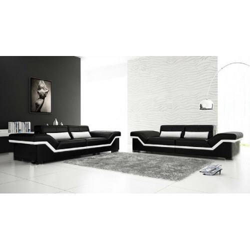 LEDERSOFA SOFA 3+3 SOFA + USB POLSTER LEDER GARNITUR SOFAGARITUR Maßanfertigung von Xl Moebel