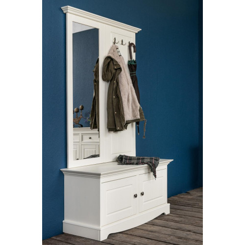 Landhaus Bauern Garderobe Holz Ständer Garderoben Schuhschrank 2tlg. Schränke von Xl Moebel