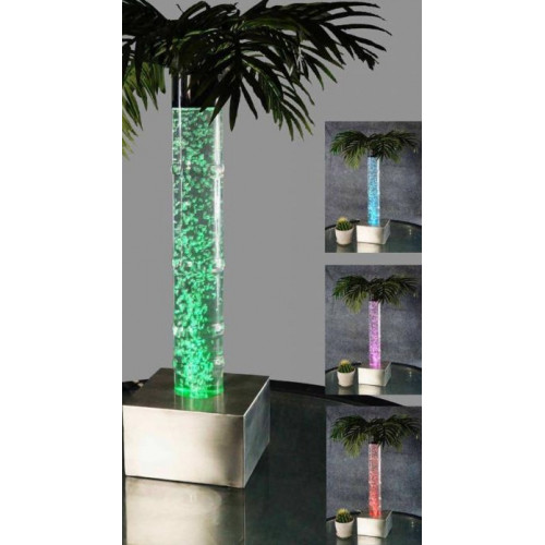 Led Design Sprudel Wassersäule 60cm Wasser Säulen Beleuchtet Tisch Palme Pflanze von Xl Moebel