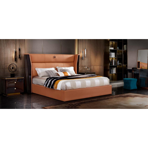 Leder Bett Schlafzimmer Möbel Design Gruppe 3tlg. Set 2x Nachttische Leder Bett Schlafzimmer Möbel Design Gruppe 3tlg. Set 2x Nachttische von Xl Moebel