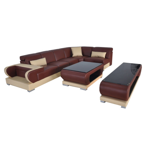 Leder Eck Sofa Couch Garnitur Sofas Couchen Polster Wohnlandschaft von Xl Moebel