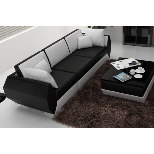 Ledersofa Couch Sofagarnitur 3+3 Sitzer Garnitur Design Modern Sofa Set USB Neu von Xl Moebel