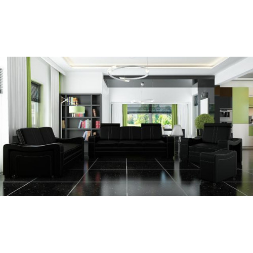 Ledersofa Design Sofa Sofagarnitur 3+2+1 mit USB Sofa Garnitur Polstergarnitur von Xl Moebel