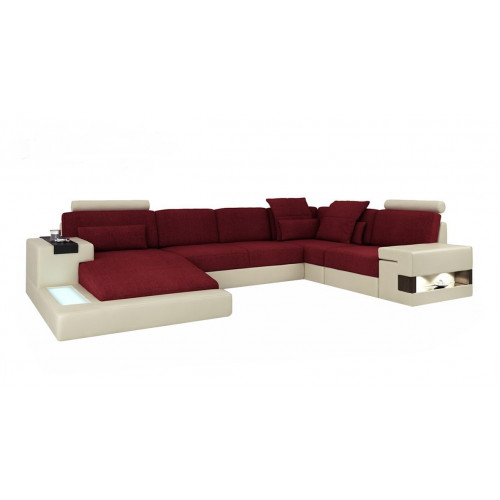 Ledersofa Designer Sofa U Form Wohnlandschaft Couch Polster Ecksofa Neu von Xl Moebel