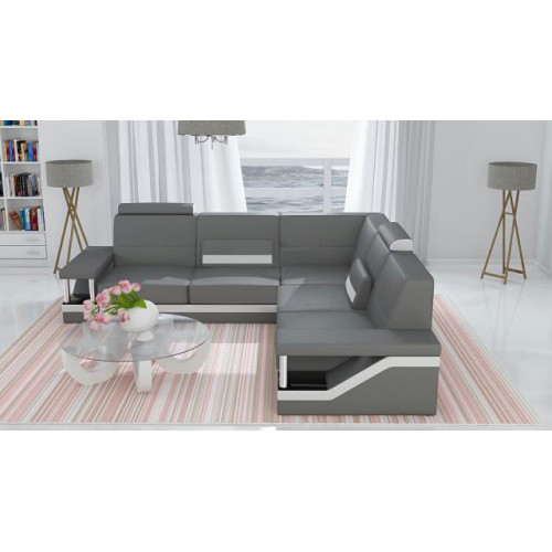 Ledersofa Eckcouch Sofa Couch Poster Eckgarnitur Sofas Stoff Leder Garnitur Neu von Xl Moebel
