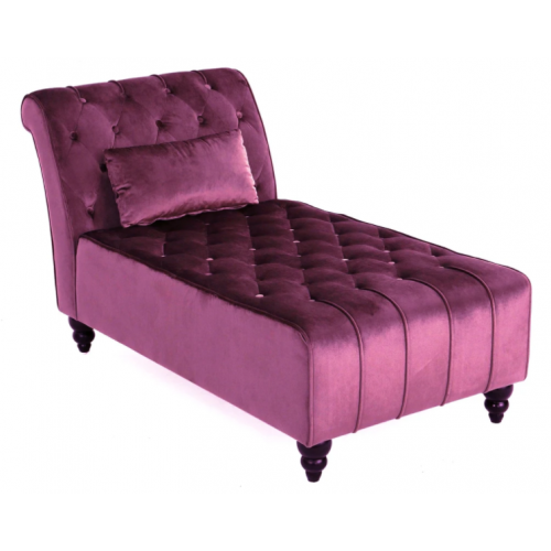 Lila Chaiselongue Chesterfield Möbel Liege Wohnzimmer Moderne Design von Xl Moebel