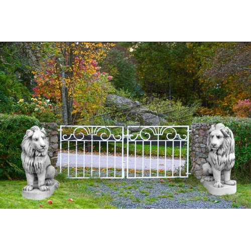 Löwe Gartenfigur Terrassen Garten Skulptur Dekor Figuren Skulpturen Statuen von Xl Moebel
