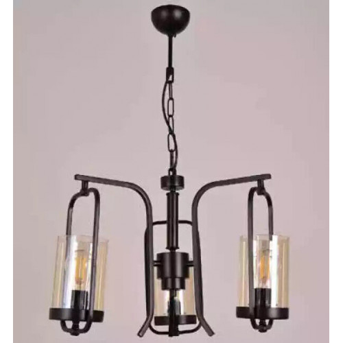 Loft Wohnzimmer Deckenlampe Luster Glass Schlafzimmer schwarz Hängelampe von Xl Moebel