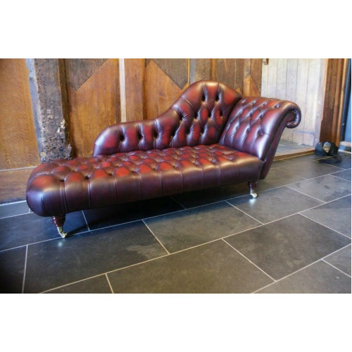 Lounge Club Chesterfield Sofa Liege 2 Sitzer Polster Liegen Chaiselongues Leder von Xl Moebel