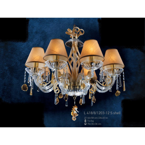 Luster Kristall Kronleuchter Hängeleuchte Leuchte Bohemia Lampe Deckenleuchte von Xl Moebel