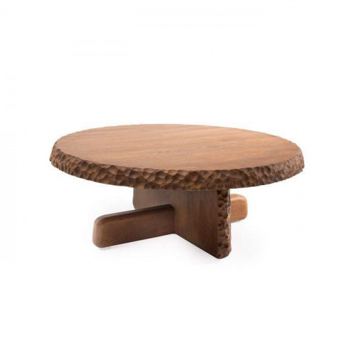 Luxuriös Rund Couchtisch mit Holzplatte in Hellesbrauner Farbe Moderne Luxuriös Rund Couchtisch mit Holzplatte in Hellesbrauner Farbe Moderne von Xl Moebel