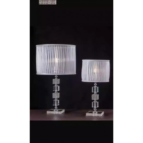 Luxuriöse Weiße Tischlampe Kristall Kronleuchter Klassischer Stil Neu von Xl Moebel