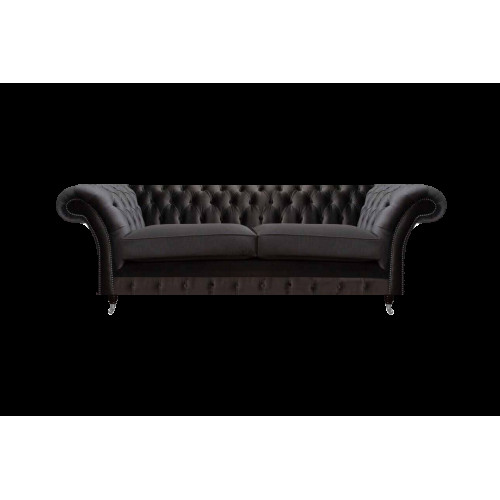 Luxuriöser Chesterfield Schwarzer Zweisitzer Wohnzimmer Sitzmöbel Couch von Xl Moebel