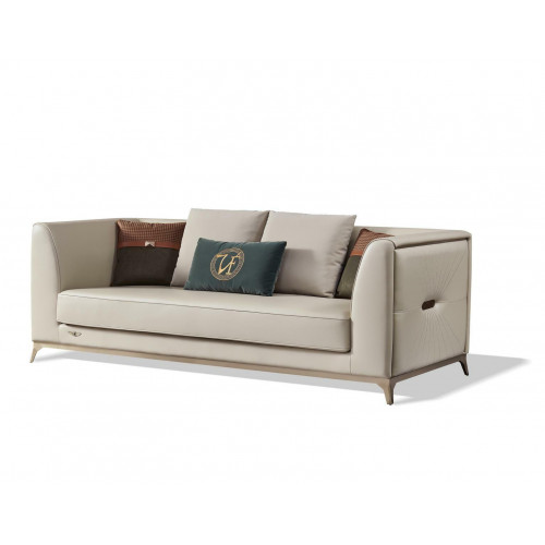 Luxus 2 Sitzer Couch Polster Sofa Leder Couchen Garnitur Neu Zweisitzer von Xl Moebel