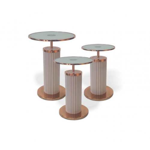 Luxus 3x Beistelltische Designer Wohnzimmer Tische Set Couchtische Stil Tisch von Xl Moebel