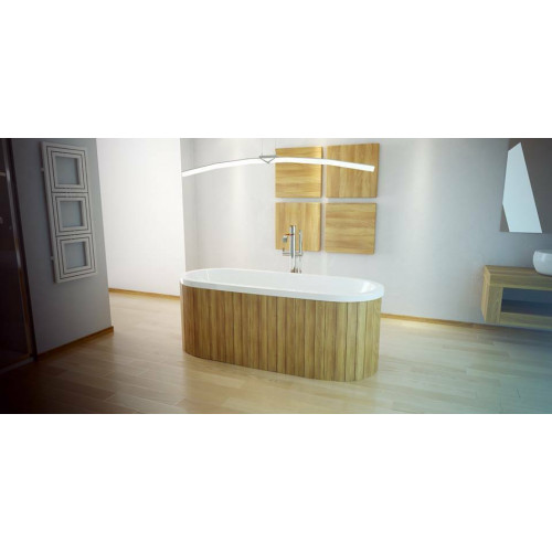 Luxus Badewanne Rechteckige Freistehende Wanne Badezimmer Wannen Acryl Weiß Oval Luxus Badewanne Rechteckige Freistehende Wanne Badezimmer Wannen Acryl Weiß Oval von Xl Moebel