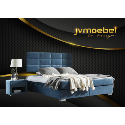 Luxus Boxspring Bett 140 160 180 x 200cm Betten Doppel Schlafzimmer Möbel Stoff von Xl Moebel