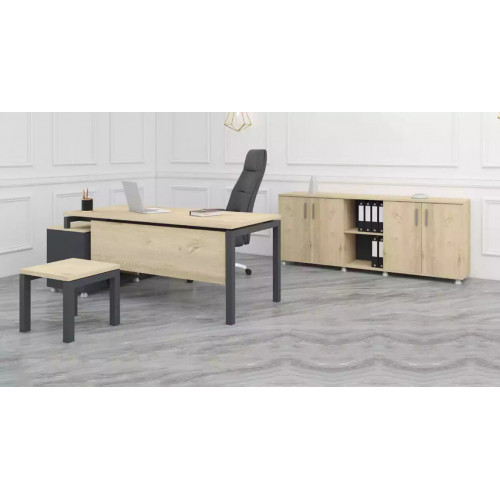 Luxus Büro Set Moderne Holz Möbel Eckschreibtisch Schrank Couchtisch von Xl Moebel