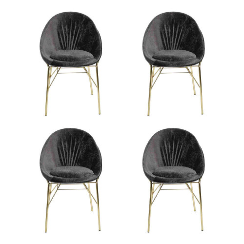 Luxus Design Schwarz 4x Stühle Ohne Armlehne Esszimmer Moderne Möbel Luxus Design Schwarz 4x Stühle Ohne Armlehne Esszimmer Moderne Möbel von Xl Moebel