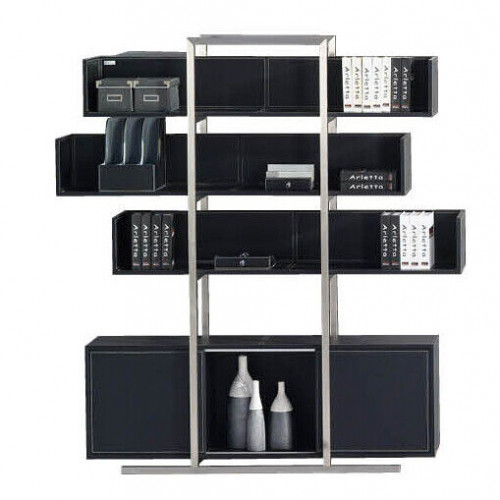 Luxus Edelstahl Regal Schrank Wohnzimmer Wandschränke Büro Regale Luxus Edelstahl Regal Schrank Wohnzimmer Wandschränke Büro Regale von Xl Moebel