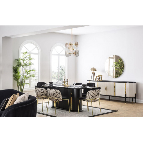 Luxus Esszimmer Essgarnitur 8tlg Set Essgruppe Stuhl Set Einrichtung von Xl Moebel
