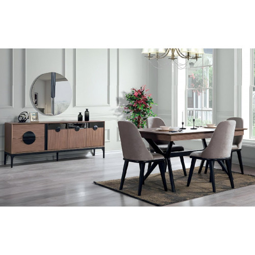 Luxus Esszimmer Set Esstisch Sideboard mit Spiegel Neu Komplett Modern Möbel von Xl Moebel