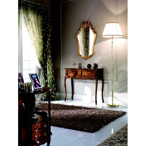 Luxus Holz Italienische Möbel 2tlg Set Möbel Stil Barock Konsolentisch mit Spiege Neu von Xl Moebel