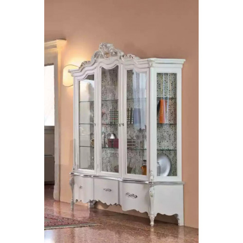 Luxus Holz Vitrine Anrichte Design Schränke Weiß Italienische Möbel von Xl Moebel