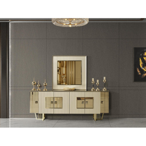 Luxus Kommode xxl Sideboard big Anrichte Schrank Gold Metall Hochglanz Möbel Neu von Xl Moebel
