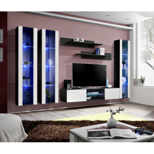 Luxus Komplett Hochglanz Wohnwand Hänge Vitrine Holz Einrichtung Wohnzimmer Luxus Komplett Hochglanz Wohnwand Hänge Vitrine Holz Einrichtung Wohnzimmer von Xl Moebel
