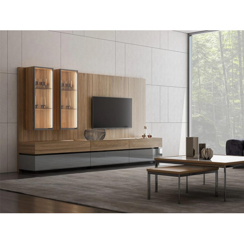 Luxus Komplett Wohnwand Braun Möbel Designer Set Einrichtung TV-Ständer Modern von Xl Moebel