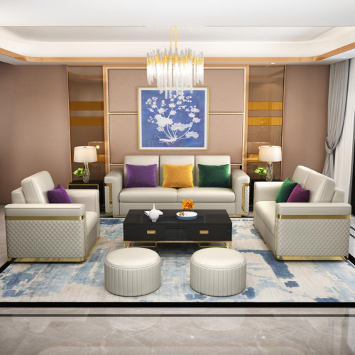 Luxus Mega Klasse 3+2 Sitzer Echte Handarbeit Couchen Polstersofas von Xl Moebel