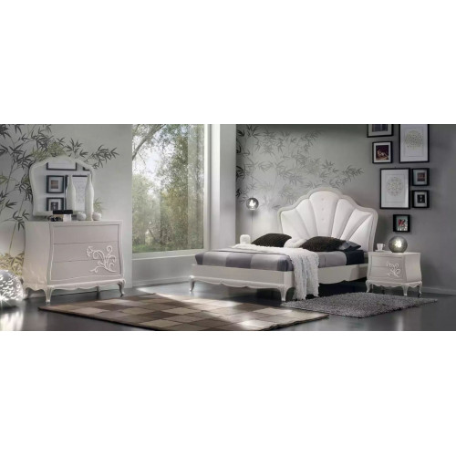 Luxus Schlafzimmer Set 5tlg. Bett 2x Nachttische Kommode Designer Möbel von Xl Moebel