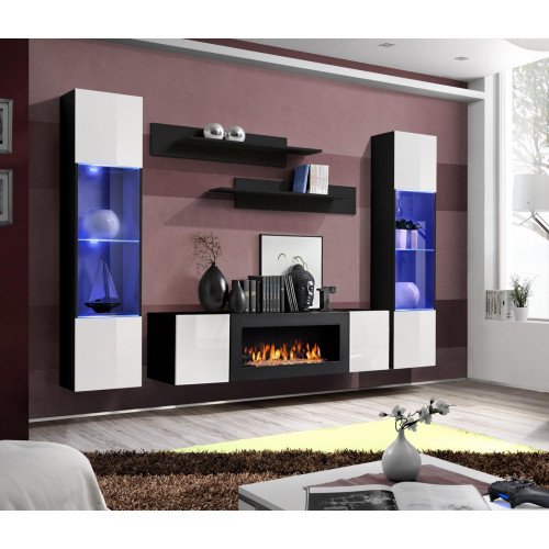 Luxus Wohnwand Wohnzimmer Modern Designer Hänge Vitrine Sideboard Einrichtung von Xl Moebel