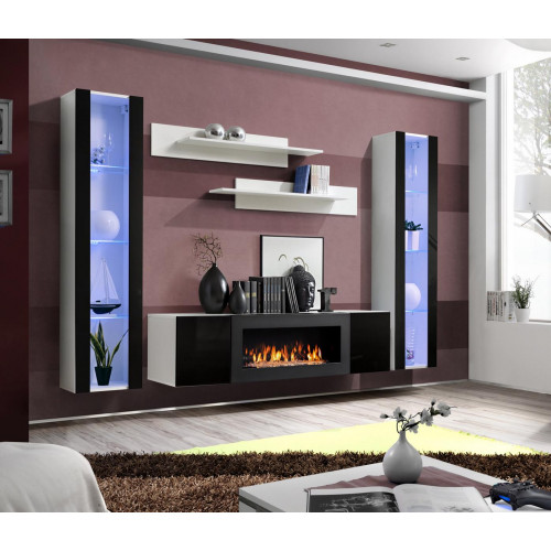 Luxus Wohnwand tv Ständer Sideboard Holz Designer Wohnzimmer Hänge Vitrine Möbel von Xl Moebel