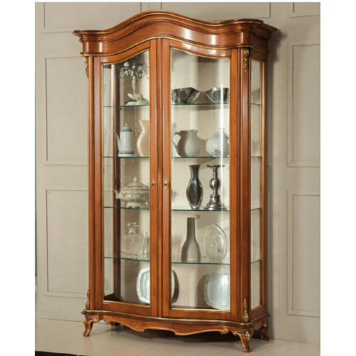 Massivholz Vitrinen Glas Schrank Echtholz Vitrine Wohnzimmer Möbel Anrichte Neu von Xl Moebel