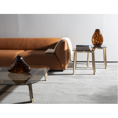 Metall Glas Tisch Vintage Beistelltisch aus Echtem Material Metall Wohnzimmer von Xl Moebel