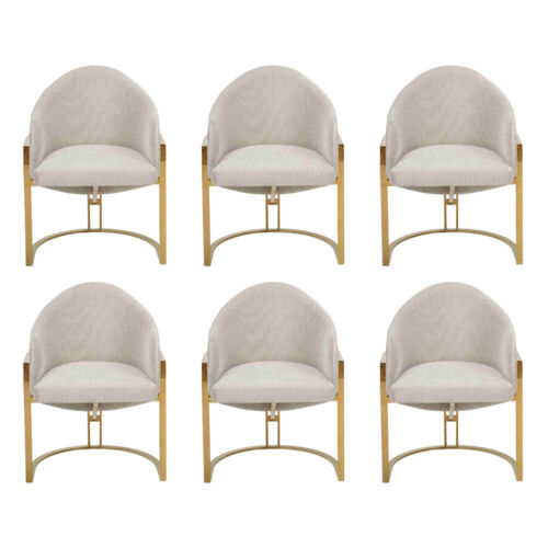 Modern 6x Stühle Polsterstuhl Esszimmerstuhl Metall Küchenstuhl Weiß Stilvoll Modern 6x Stühle Polsterstuhl Esszimmerstuhl Metall Küchenstuhl Weiß Stilvoll von Xl Moebel