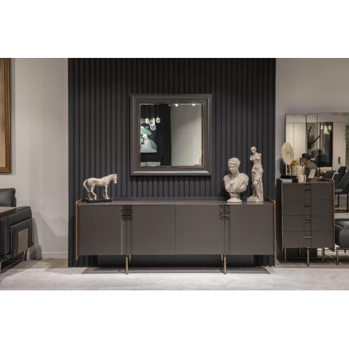 Modern Anrichte Sideboard Anrichte mit Spiegel Unterschrank Luxus Möbel Neu von Xl Moebel