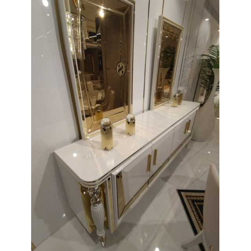 Modern Anrichte Sideboard Anrichte mit Spiegel Unterschrank Luxus Möbel Neu von Xl Moebel