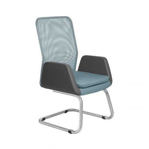 Modern Chefsessel stilvoll Gepolsterter Textil Bürostuhl blau Neuer Stuhl von Xl Moebel